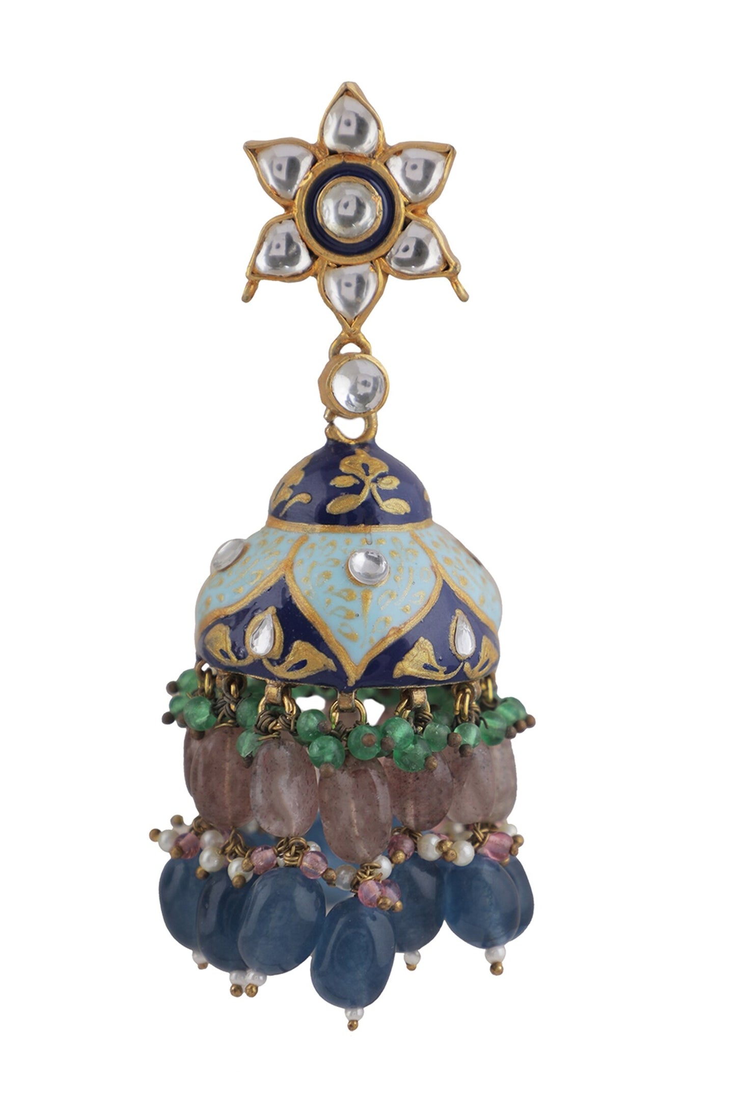 Moroccan Pattern Jhumkas 