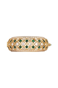 Gold Plated Enamel Work Kada