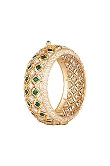 Gold Plated Enamel Work Kada
