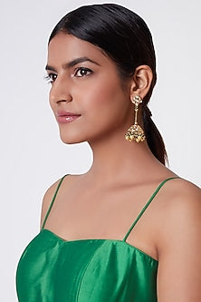 Gold Plated Kundan Earrings