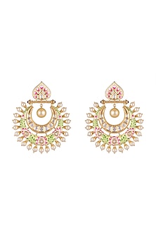 Gold Plated Faux Kundan Earrings