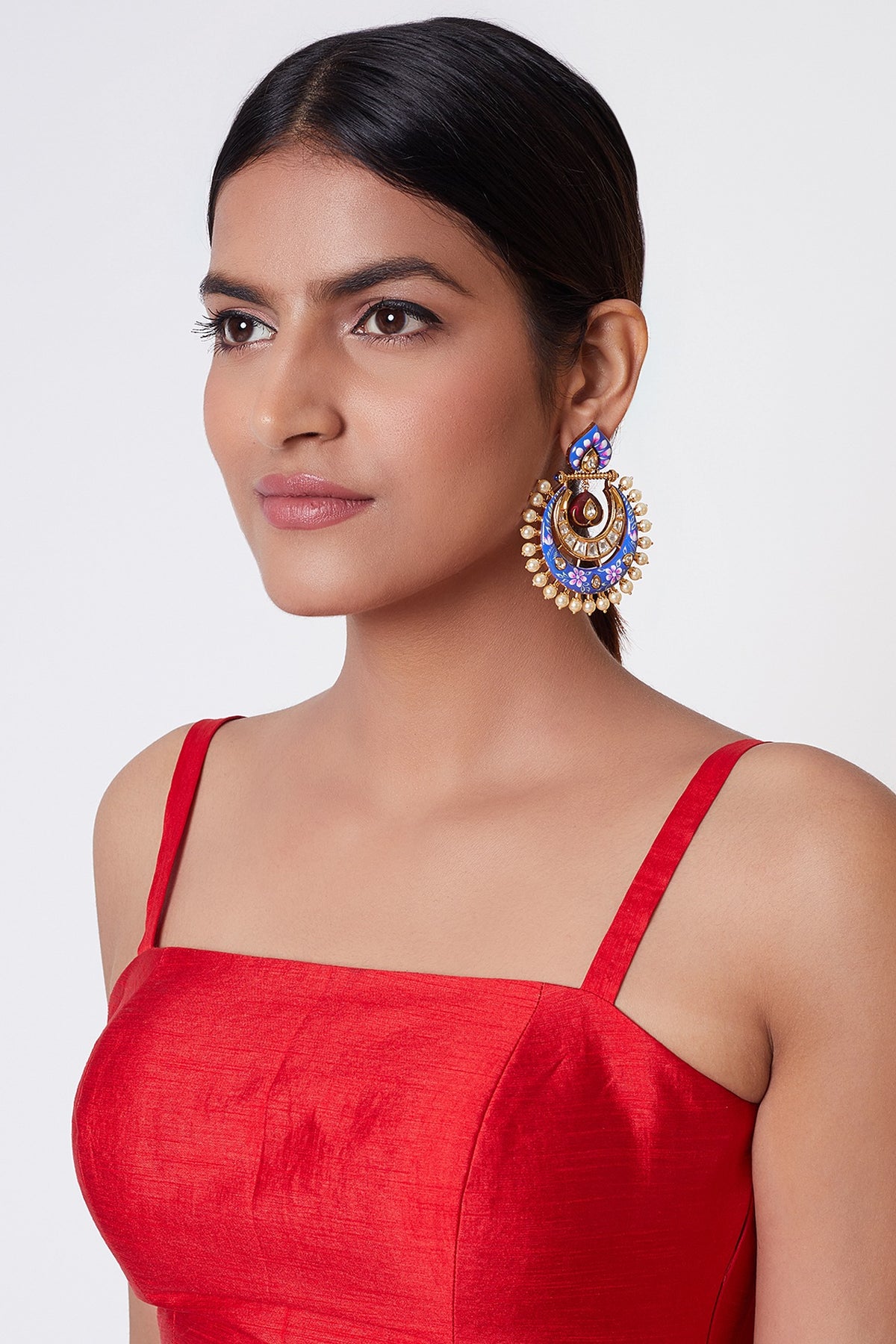 Gold Plated Chandbali Earrings