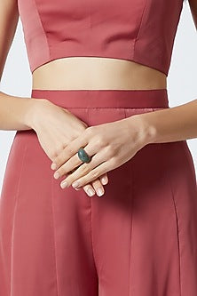 Gold Plated Zirconia Ring