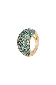 Gold Plated Zirconia Ring