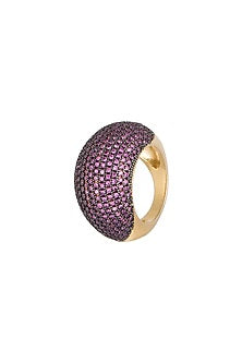 Gold Plated Ring With Cubic Zirconia