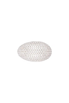 White Finish Cubic Zirconia Ring
