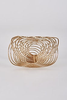 Gold Finish Geometric Bracelet