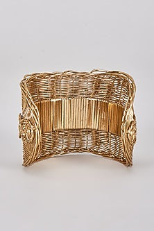 Gold Finish Geometric Bracelet