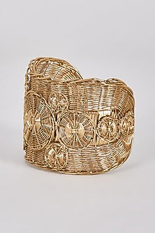 Gold Finish Geometric Bracelet