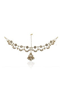 Gold Plated Pearls Matha Patti