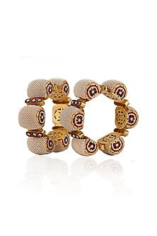 Gold Plated Jadtar Bangles