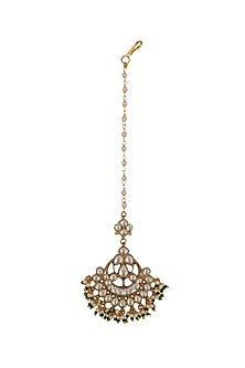 Gold Plated Jadtar Maangtikka