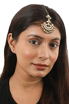 Gold Plated Jadtar Maangtikka