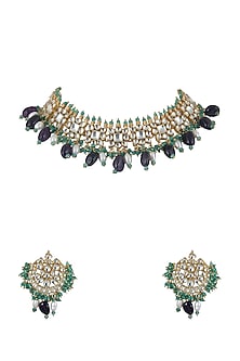 Gold Plated Beaded Necklace Set