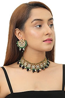 Gold Plated Beaded Necklace Set