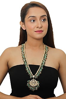 Gold Plated Beaded Long Necklace