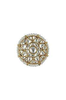 Gold Plated Pearl Ring
