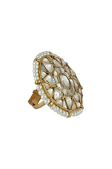 Gold Plated Pearl Ring