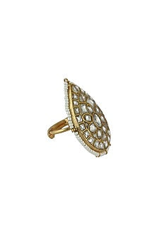 Gold Plated Moti Ring