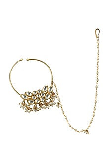 Gold Plated Kundan Polki Nath