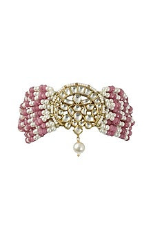 Gold Plated Beaded Chand Bracelet