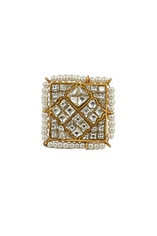 Gold Plated Pearl Ring