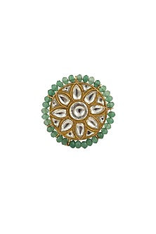 Gold Plated Jadau Ring