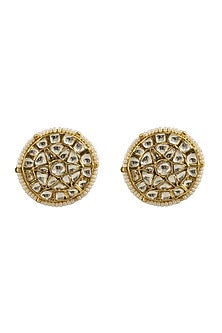 Gold Plated Floral Stud Earrings