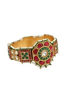 Gold Plated Meenakari Kada