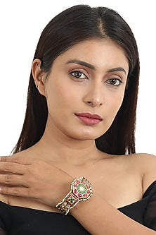 Gold Plated Meenakari Kada