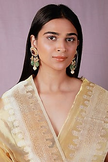 Gold Plated Pearl & Beaded Necklace Set