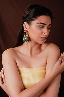 Gold Plated Pearl & Beaded Necklace Set