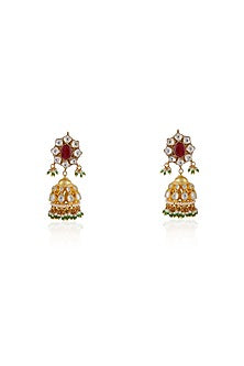 Gold Plated Pearl & Beaded Rajwadi Peacock Choker Necklace Set