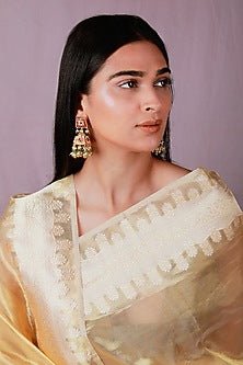 Gold Plated Pearl & Beaded Necklace Set