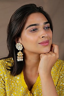 Gold Plated Pearl & Beaded Choker Necklace Set
