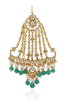 Gold Plated Pearl & Beaded Pasa