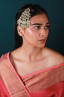 Gold Plated Pearl & Beaded Floral Pasa