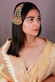 Gold Plated Pearl & Beaded Pasa