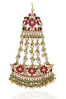 Gold Plated Pearl & Beaded Pasa