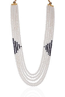 Gold Plated Pearl & Beaded Mala