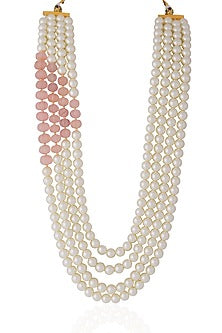 Gold Plated Pearl & Beaded Mala