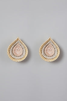 Gold Finish Ring With Zirconium