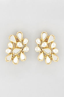 Gold Finish Stud Earrings