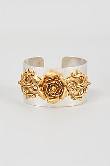 Two Tone Finish Pearl Cuff