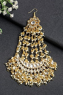 Gold Finish Green Pearl Pasa