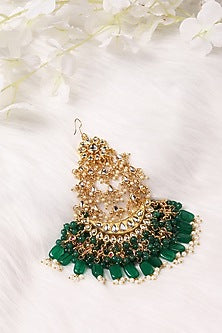 Gold Finish Kundan Polki Pasa