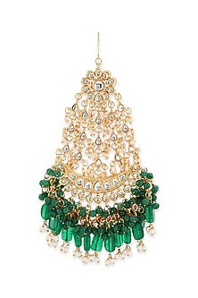 Gold Finish Kundan Polki Pasa