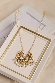 Gold Finish Kundan Polki Long Necklace