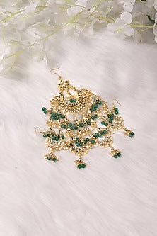 Gold Finish Kundan Polki Pasa