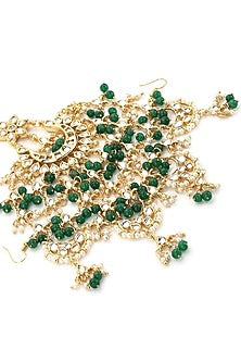 Gold Finish Kundan Polki Pasa